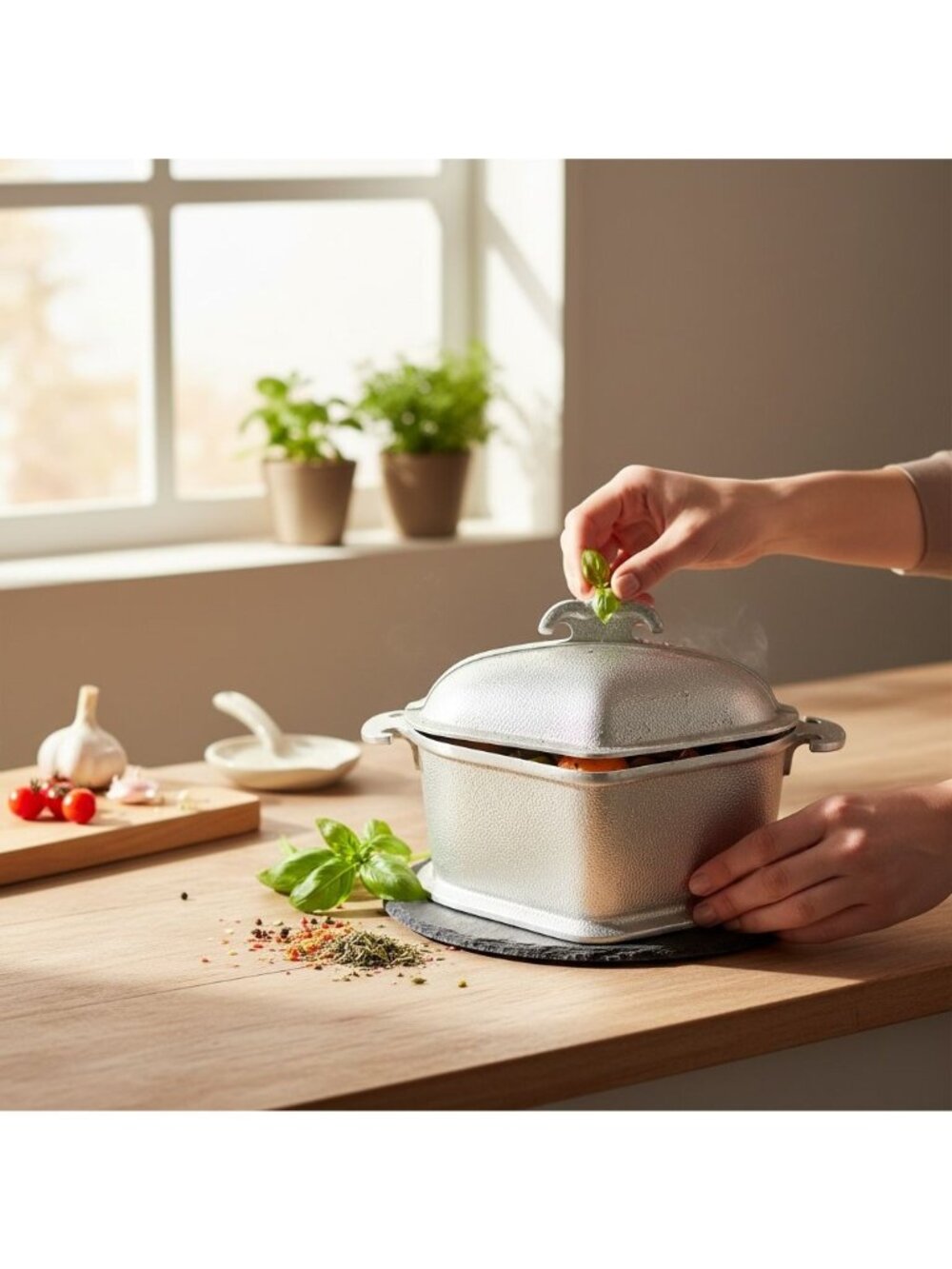 Vintage Guardian Service Aluminum Covered Casserole Dish With Lid